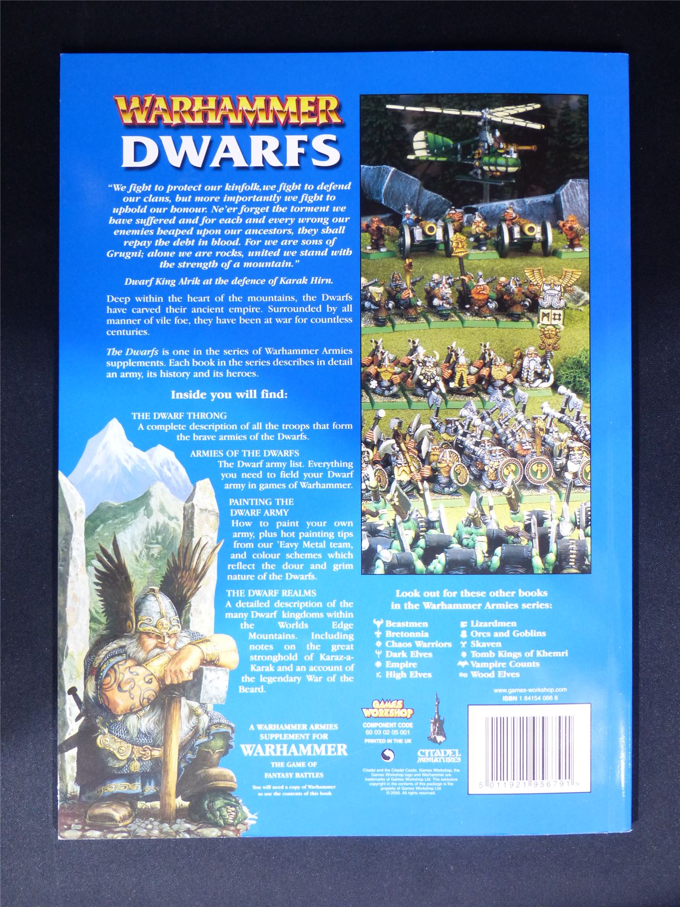 Warhammer Armies: Dwarfs 6th Edition Softback 2000 - Warhammer Old World #1H2