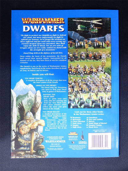 Warhammer Armies: Dwarfs 6th Edition Softback 2000 - Warhammer Old World #1H2