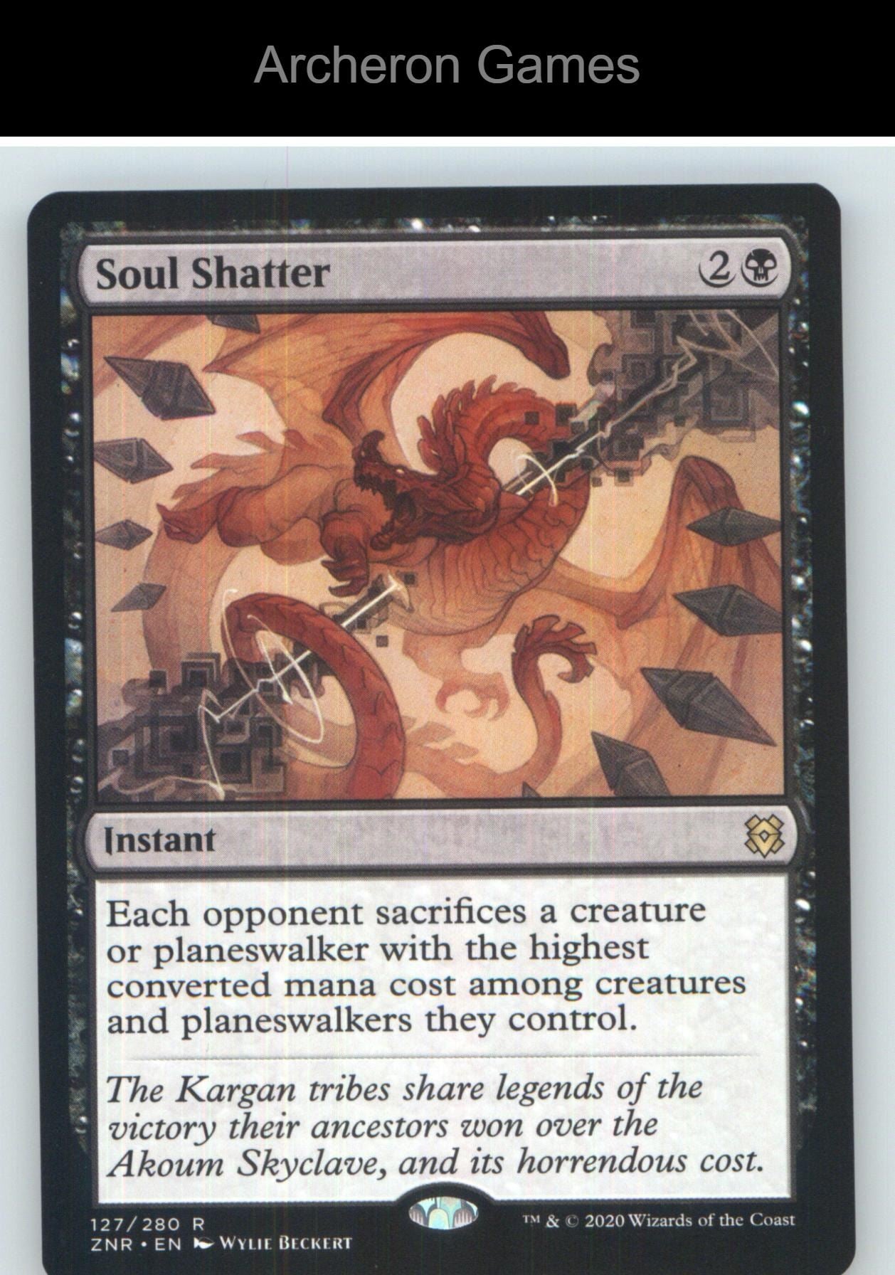 Soul Shatter ZNR 127 R MTG Card NM/EX+