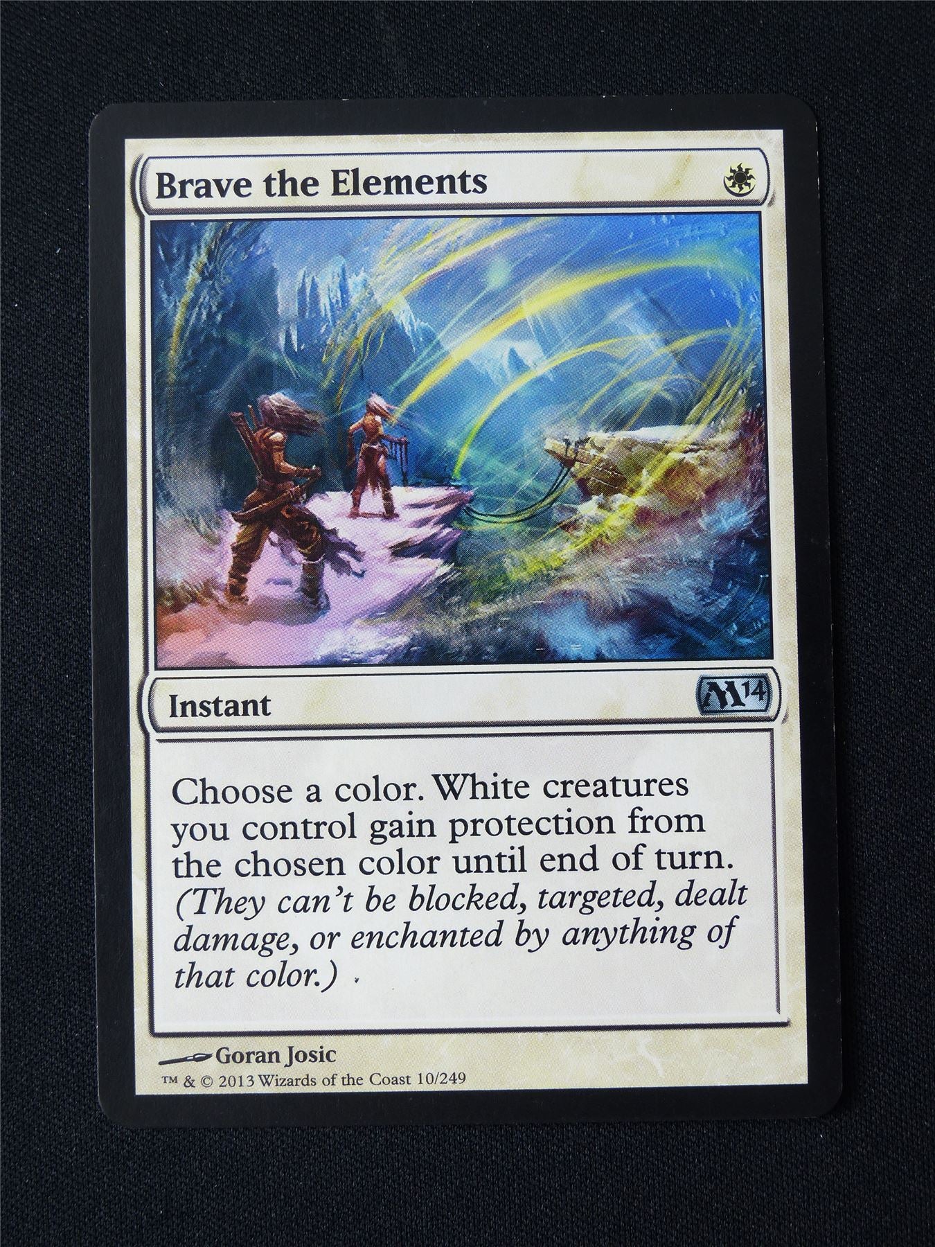 Brave the Elements - M14 - Mtg Card #3B3