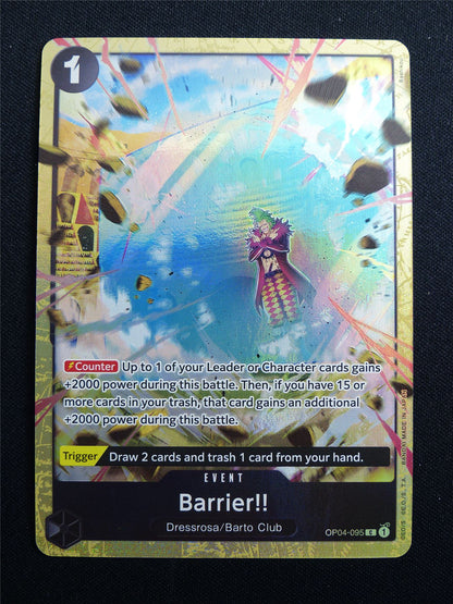 Barrier!! OP04-095 C Foil alt art - One Piece Card #3KF