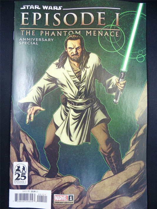 STAR Wars: Episode I The Phantom Menace 25th Anniversary Special #1 Var - Jul 2024 Marvel Comic #6DN
