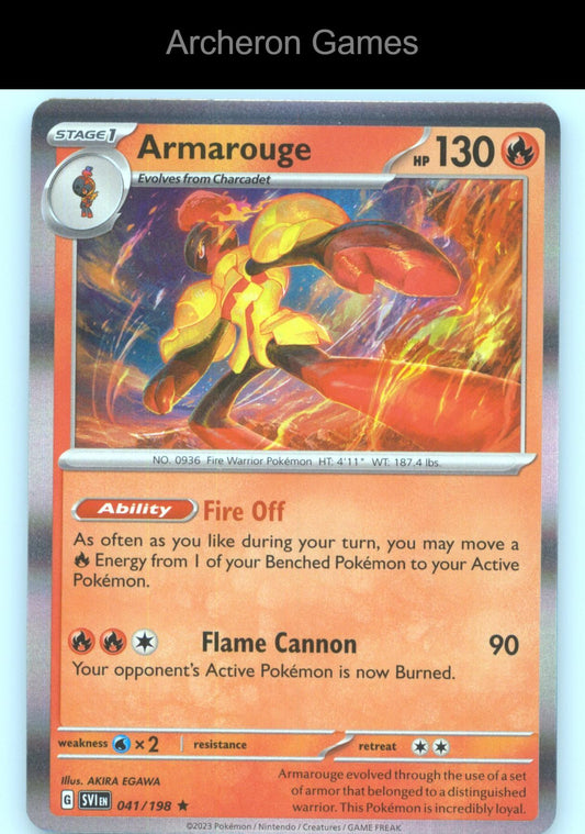 Pokemon Card Armarouge (Line Holo) MCAP 041/198 R Miscellaneous Cards & Products