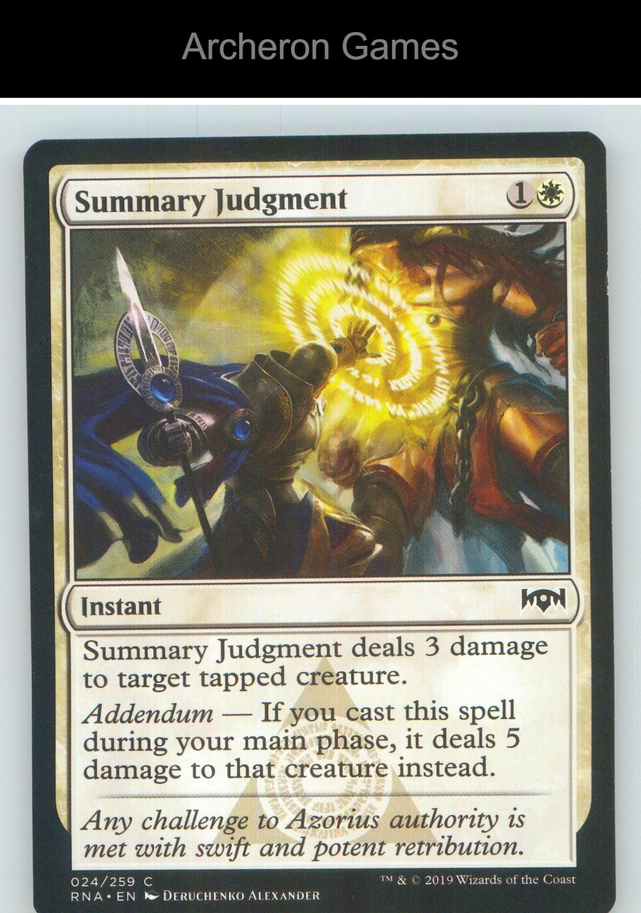 Summary Judgment RNA 24 C MTG Card NM/EX+