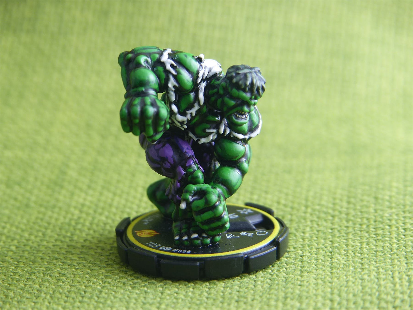Hulk #058 Hand Painted - Heroclix Wizkids games miniatures #5AD