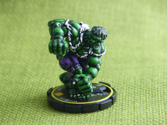 Hulk #058 Hand Painted - Heroclix Wizkids games miniatures #5AD