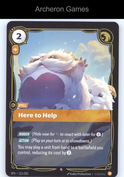 Here to Help SFD 111/221 R  Card Spiritforged