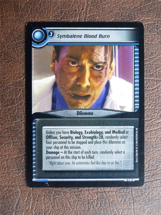 Symbalene Blood Burn - Star Trek CCG TCG Card #VZ