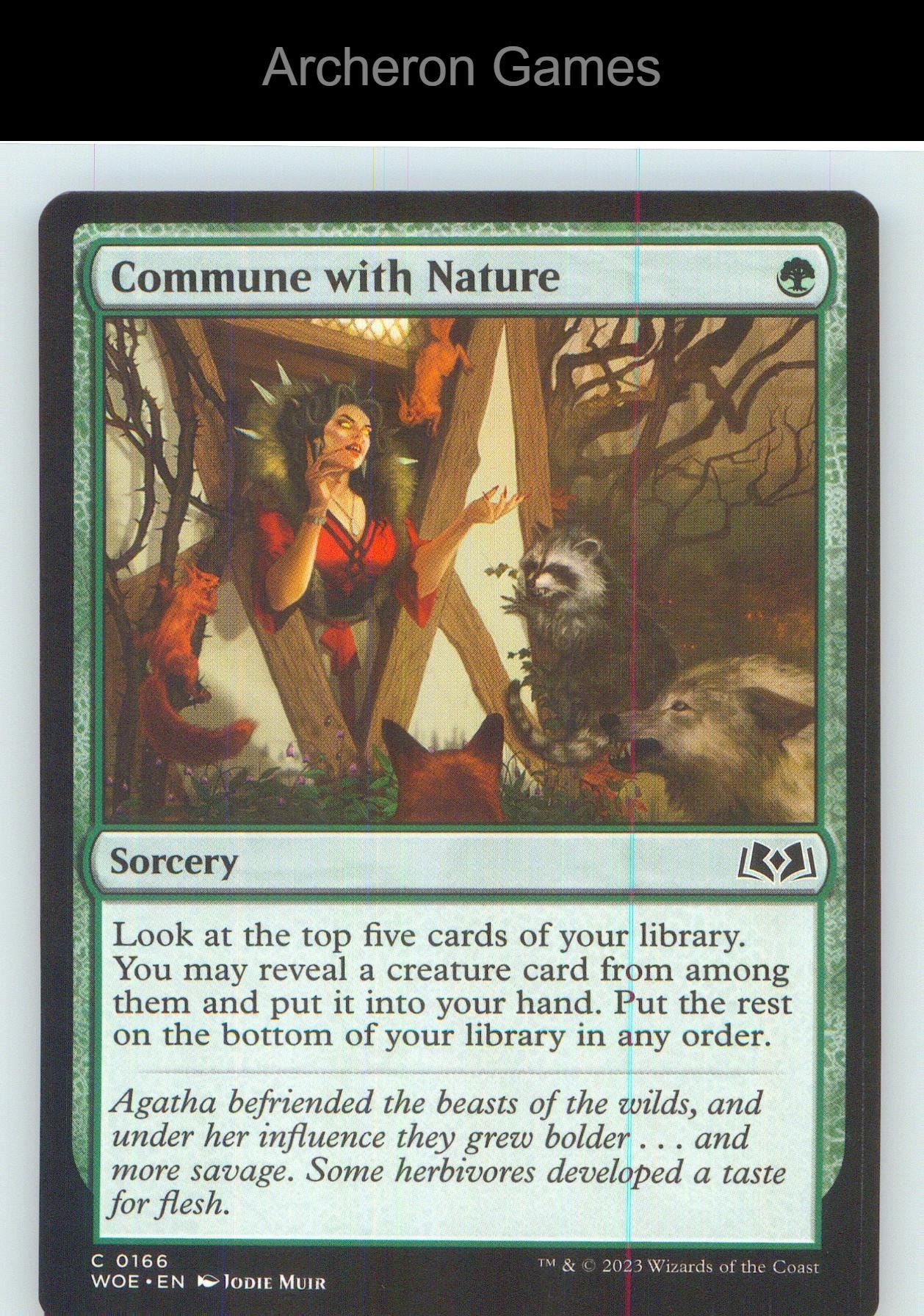 Commune with Nature WOE 166 C MTG Card NM/EX+