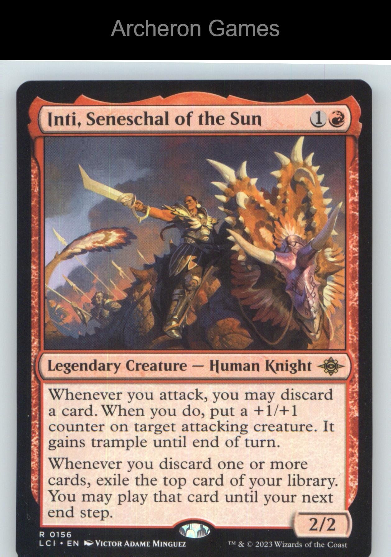 Inti, Seneschal of the Sun LCI 156 R MTG Card NM/EX+