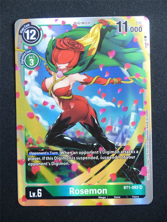 Rosemon BT1-082 SR Foil - Digimon Card #4L6