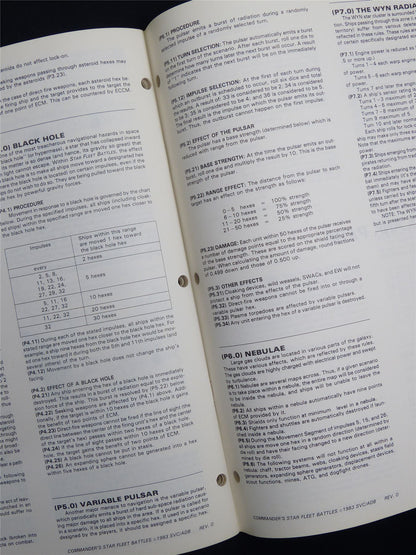 Star Fleet Battles: Commander's Rulebook Booklet - Roleplaying Game #1NK
