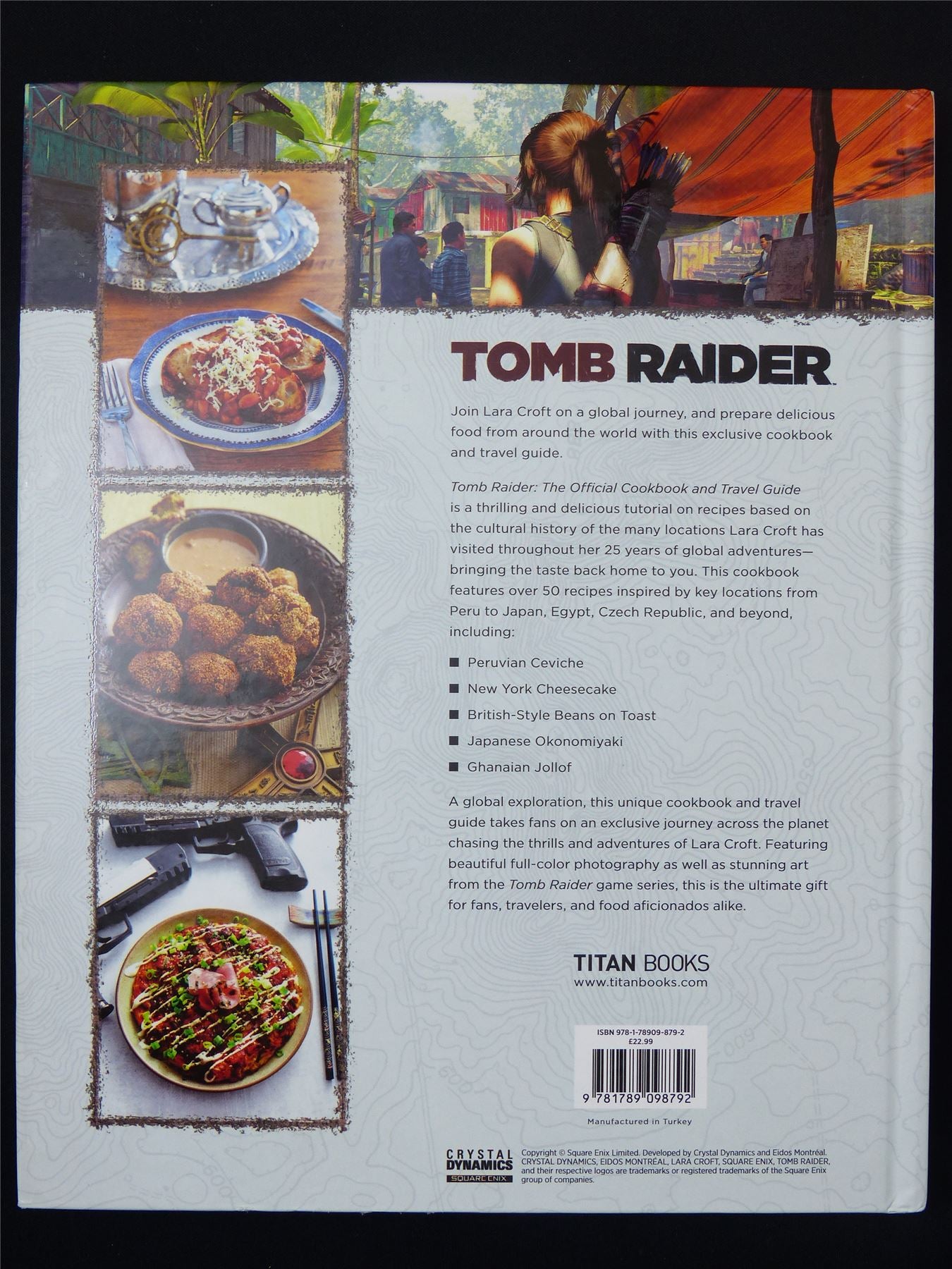 Tomb Raider Official Cookbook and Travel Guide - Titan Gift Book Hardback #2ND