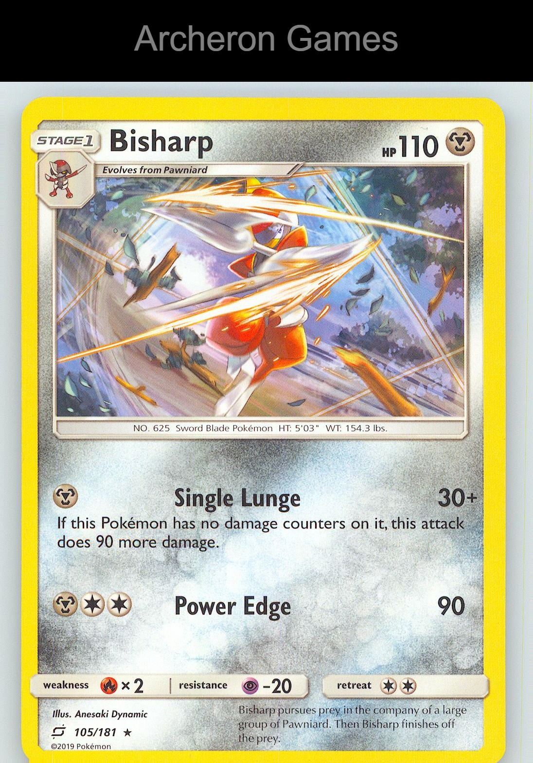 Pokemon Card Bisharp TEU 105/181 R Team Up