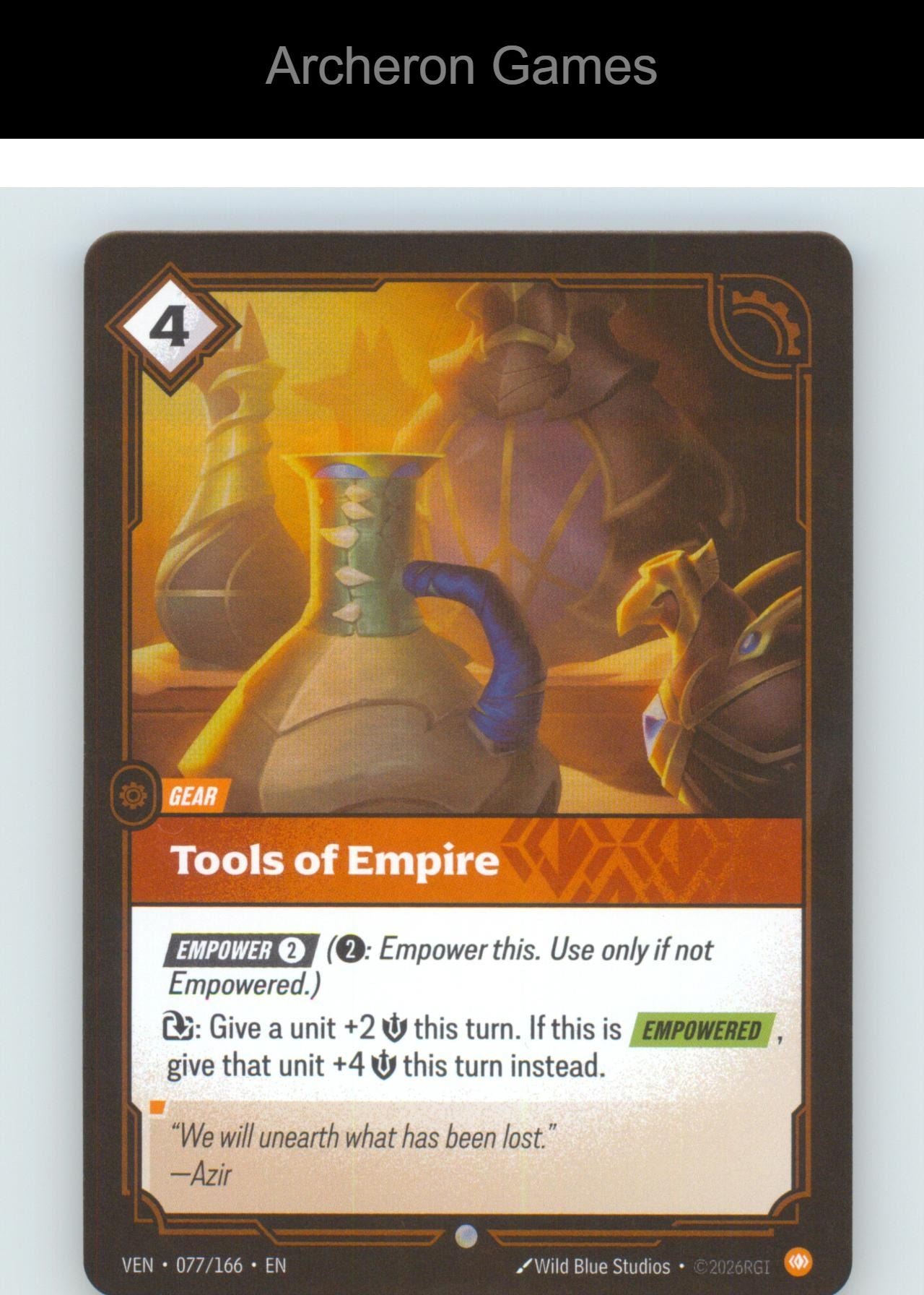 Tools of Empire VEN 077/166 C Vendetta Riftbound Card Foil