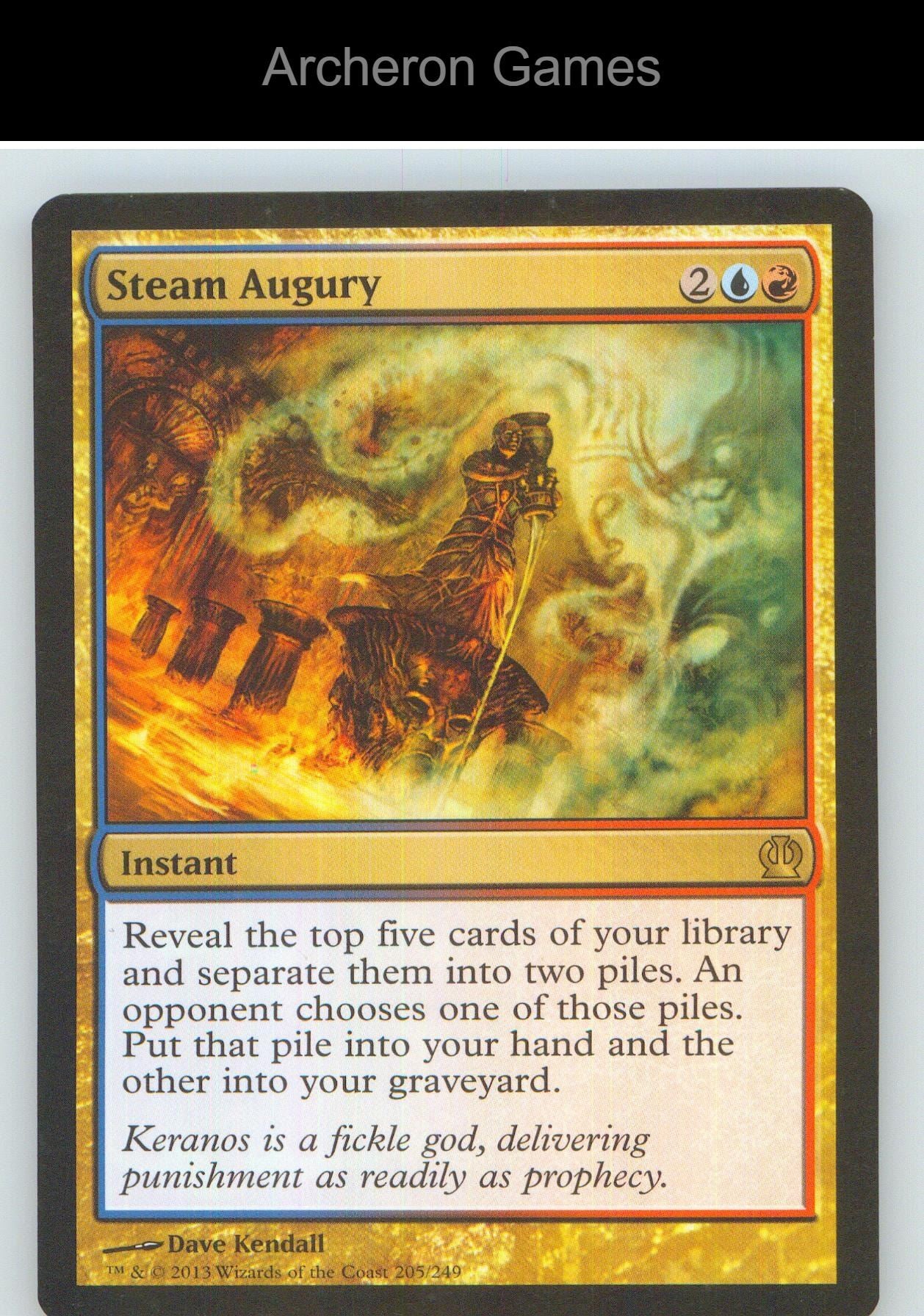 Steam Augury THS 205 R MTG Card NM/EX+