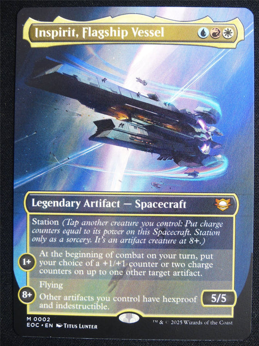 Inspirit Flagship Vessel Borderless - EOC - Mtg Card #4MP