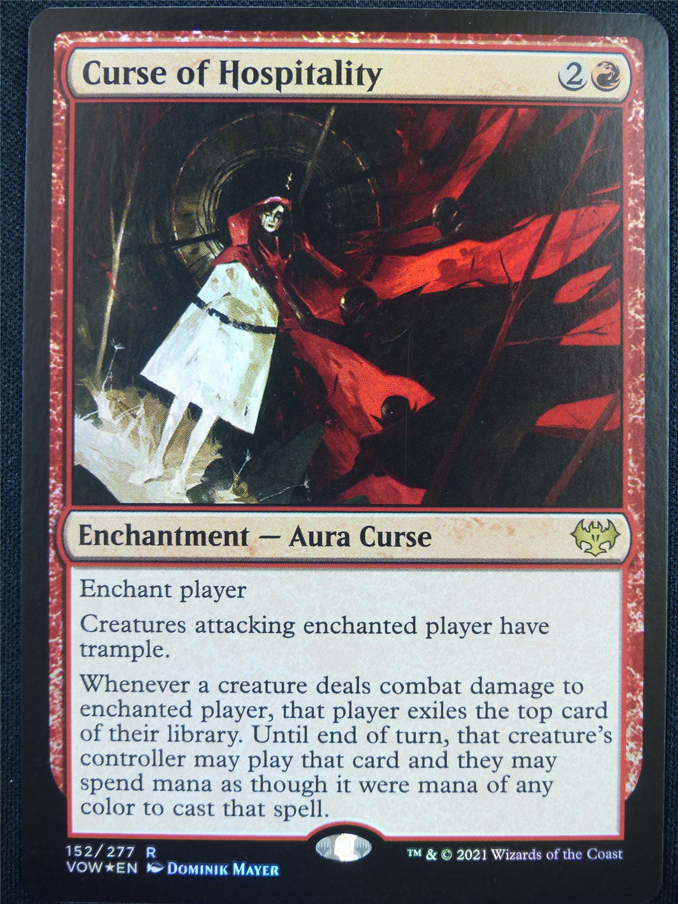 Curse of Hospitality Foil - VOW - Mtg Card #22F