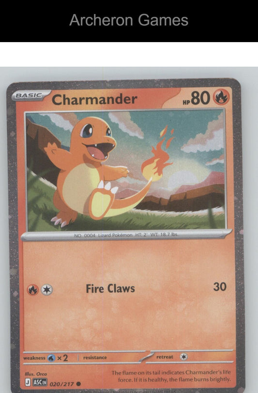 Pokemon Card Charmander ASC 020/217 C Ascended Heroes