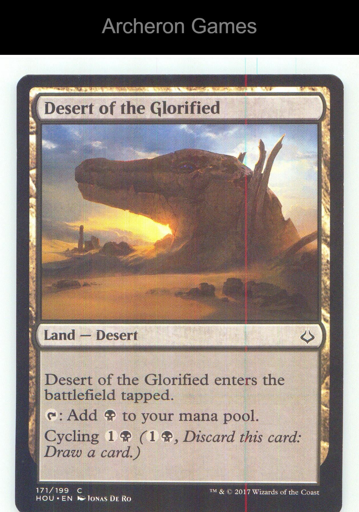 Desert of the Glorified HOU 171 C MTG Card NM/EX+