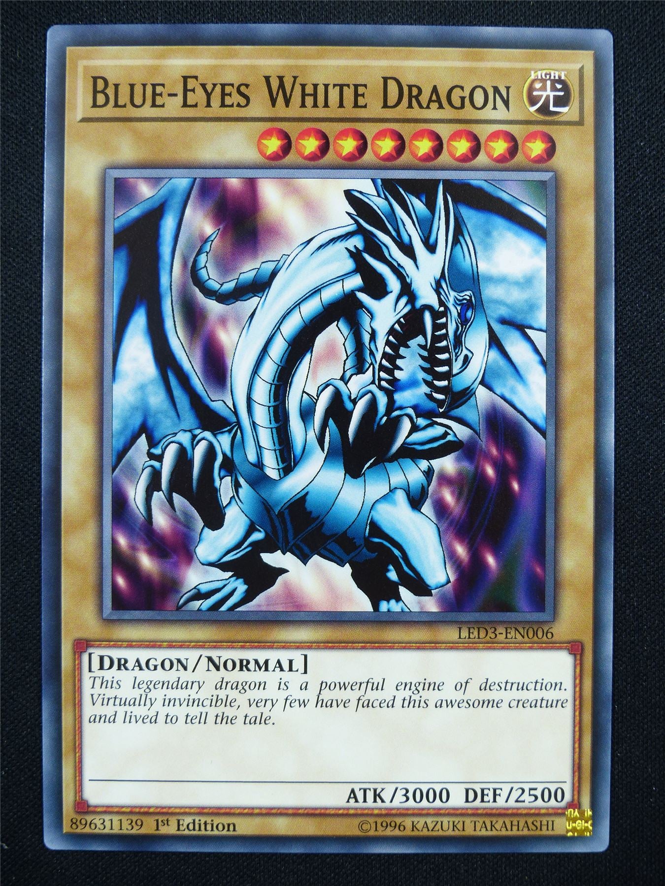 Blue-Eyes White Dragon LED3 - 1st ed Yugioh Card #ZQ