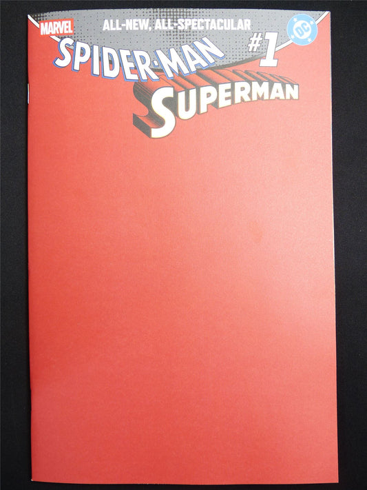 SPIDER-MAN/Superman #1 Red Blank Variant - Jun 2026 Marvel Comic #4JQ