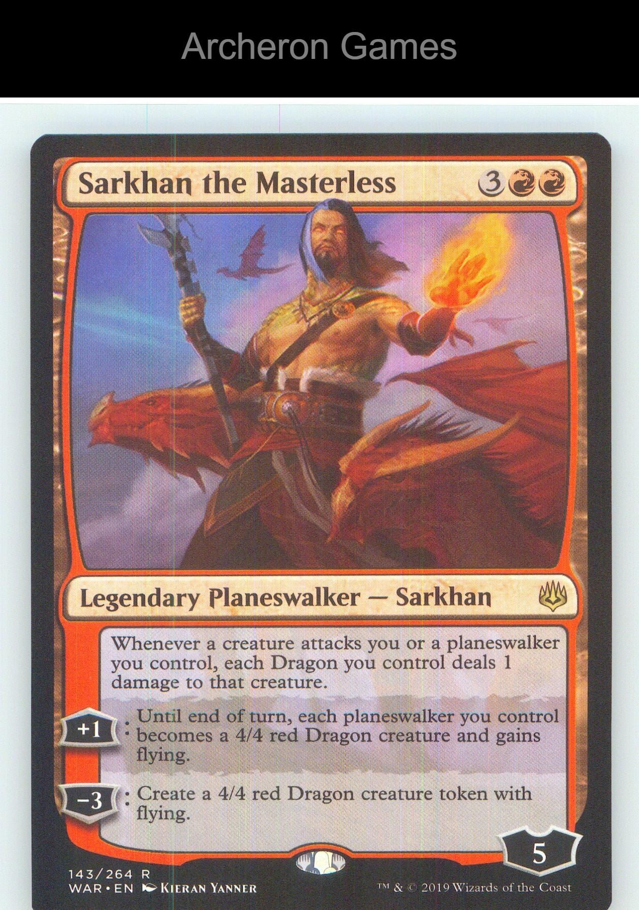 Sarkhan the Masterless WAR 143 R MTG Card NM/EX+
