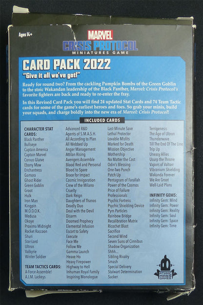 Marvel Crisis Protocol Miniatures Game: Card pack 2022 #E4