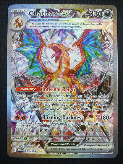 Charizard EX 223/197 Textured Holo - Pokemon Card #5OD