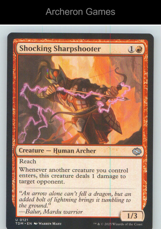 Shocking Sharpshooter TDM 121 UC MTG Card NM/EX+