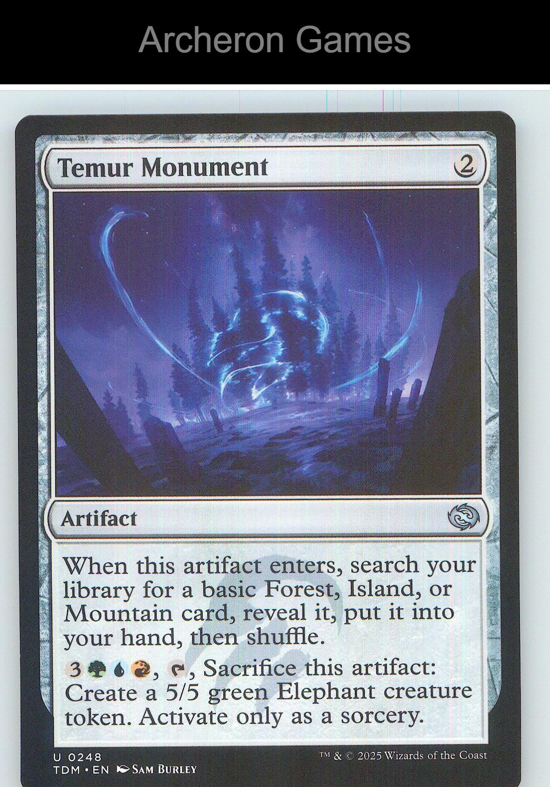 Temur Monument TDM 248 UC MTG Card NM/EX+