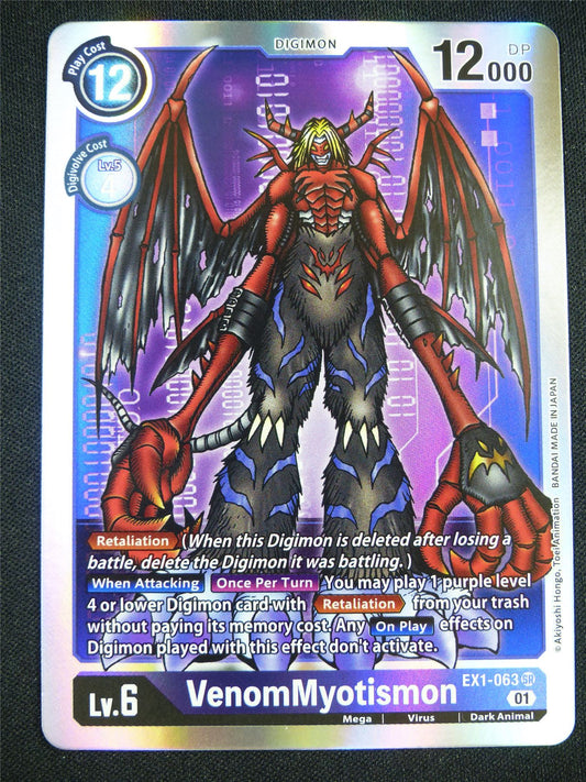 VenomMyotismon EX1-063 SR - Digimon Card #CD