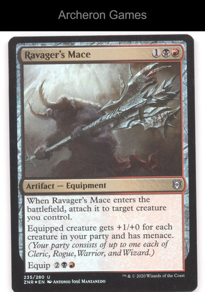 Ravager's Mace 235 UC MTG Card Zendikar Rising