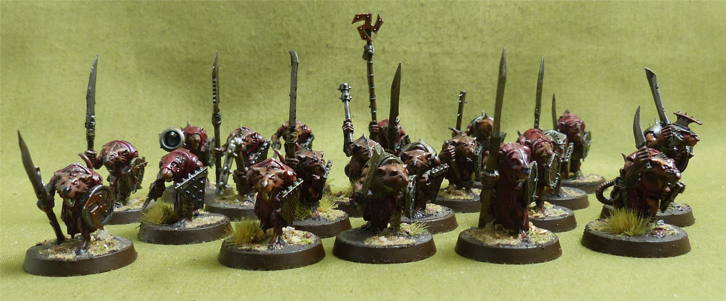 Clanrats painted - Skaven - Warhammer AoS #16I