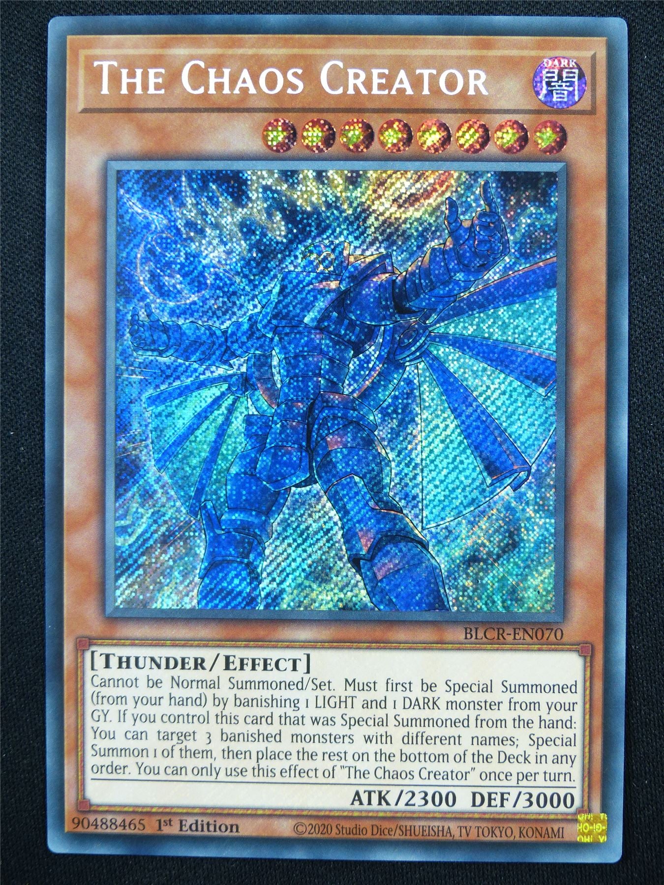 The Chaos Creator BLCR Secret Rare - 1st ed Yugioh Card #4I8