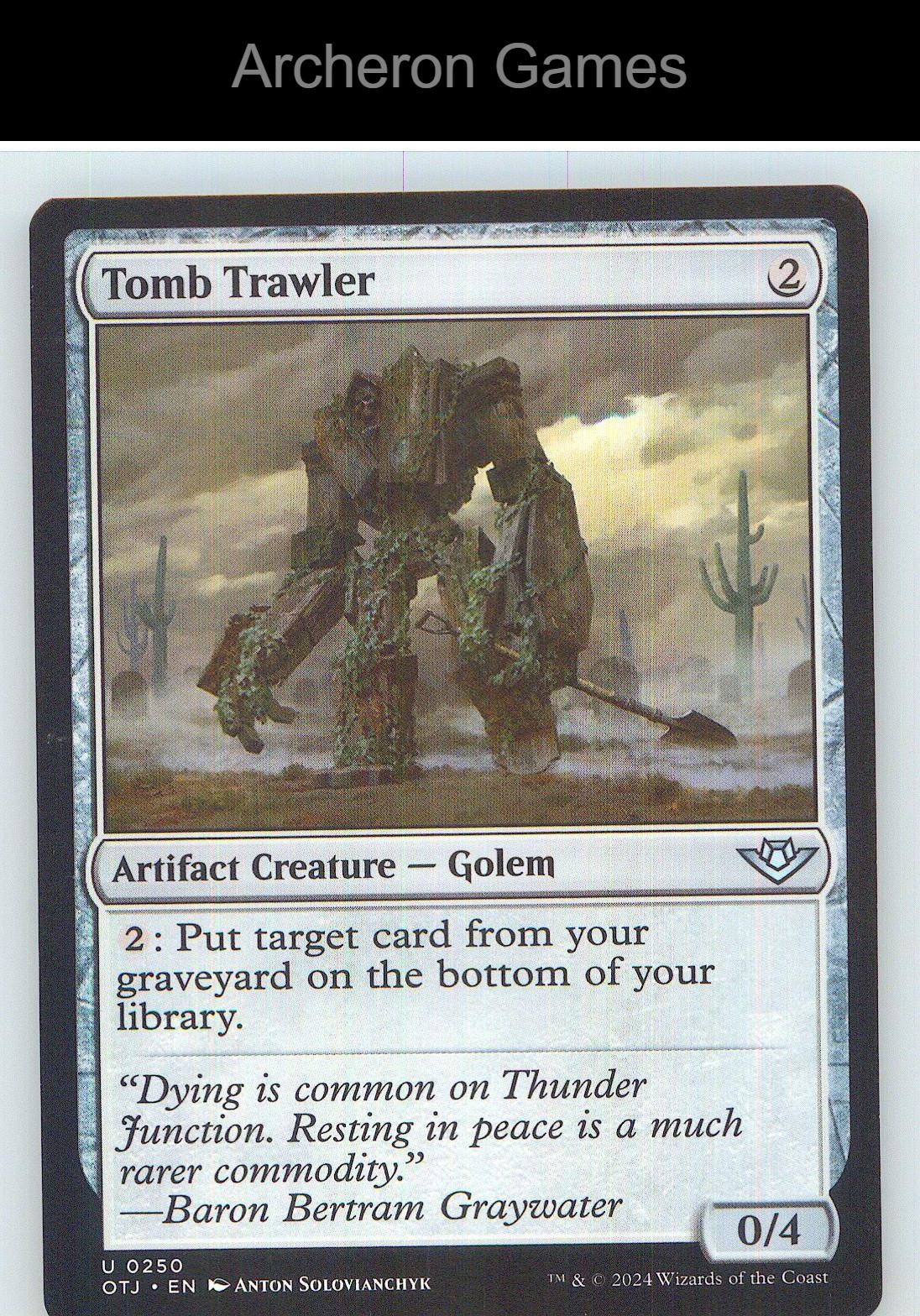 Tomb Trawler OTJ 250 UC MTG Card NM/EX+