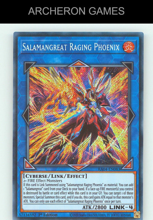 Salamangreat Raging Phoenix (PCR) SEC YUGIOH Card