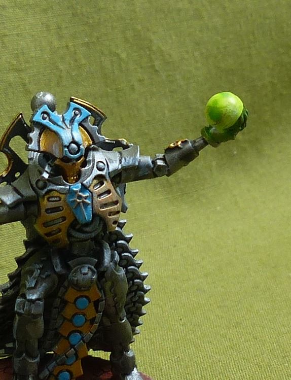 Overlord with Resurrection Orb painted - Necrons - Warhammer 40K #2DB