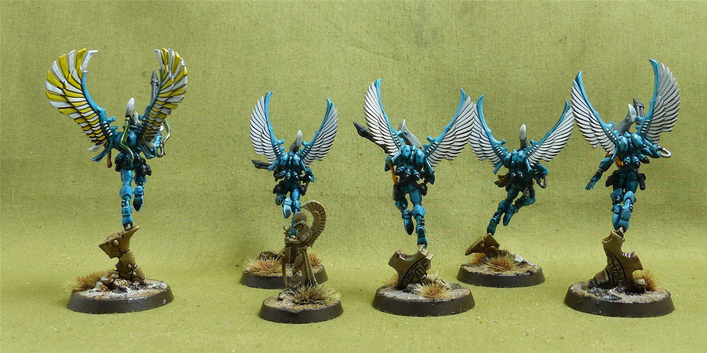 Swooping Hawks painted - Aeldari - Warhammer 40K #43K