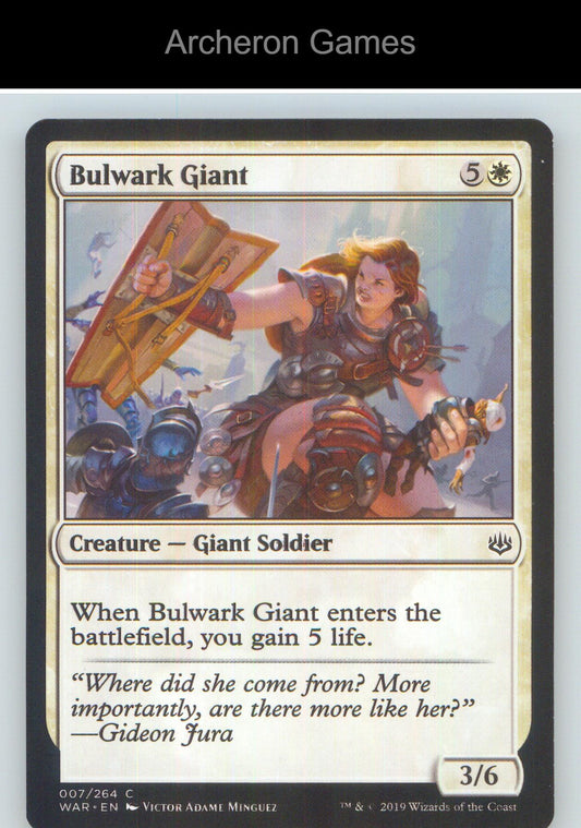 Bulwark Giant WAR 7 C MTG Card NM/EX+
