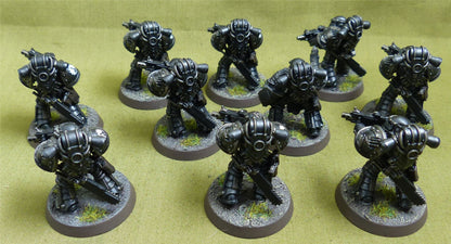 MKIII Tactical Squad set of 10 painted - Iron Hands - Warhammer Horus Heresy #2QJ