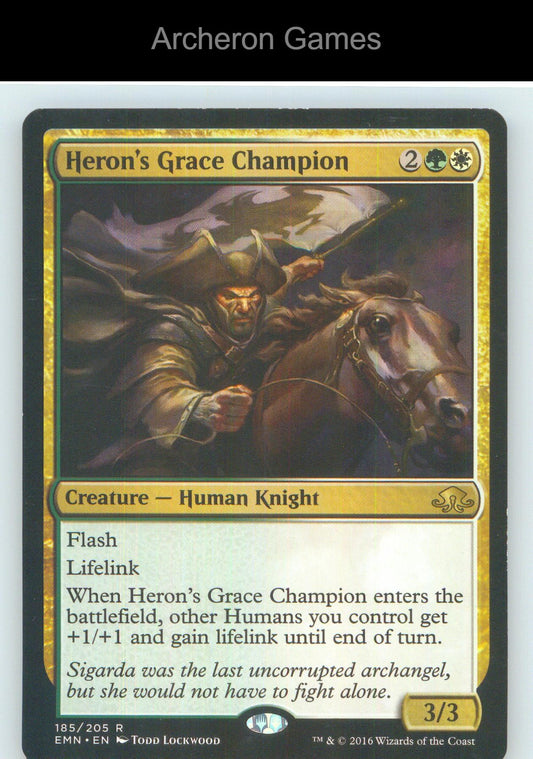 Heron's Grace Champion EMN 185 R MTG Card NM/EX+