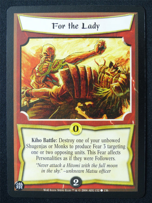 For the Lady - WoE - Legend of the Five Rings L5R Card #12P