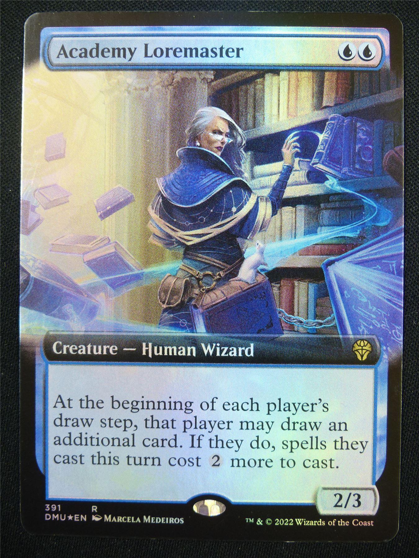 Academy Loremaster Extended Foil - DMU - Mtg Card #2HU