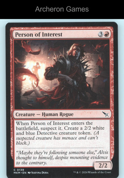Person of Interest 139 C MTG Card Murders at Karlov Manor