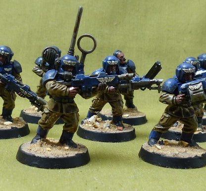 Cadian Shock Troops painted - Astra Militarum - Warhammer 40K #2Y0