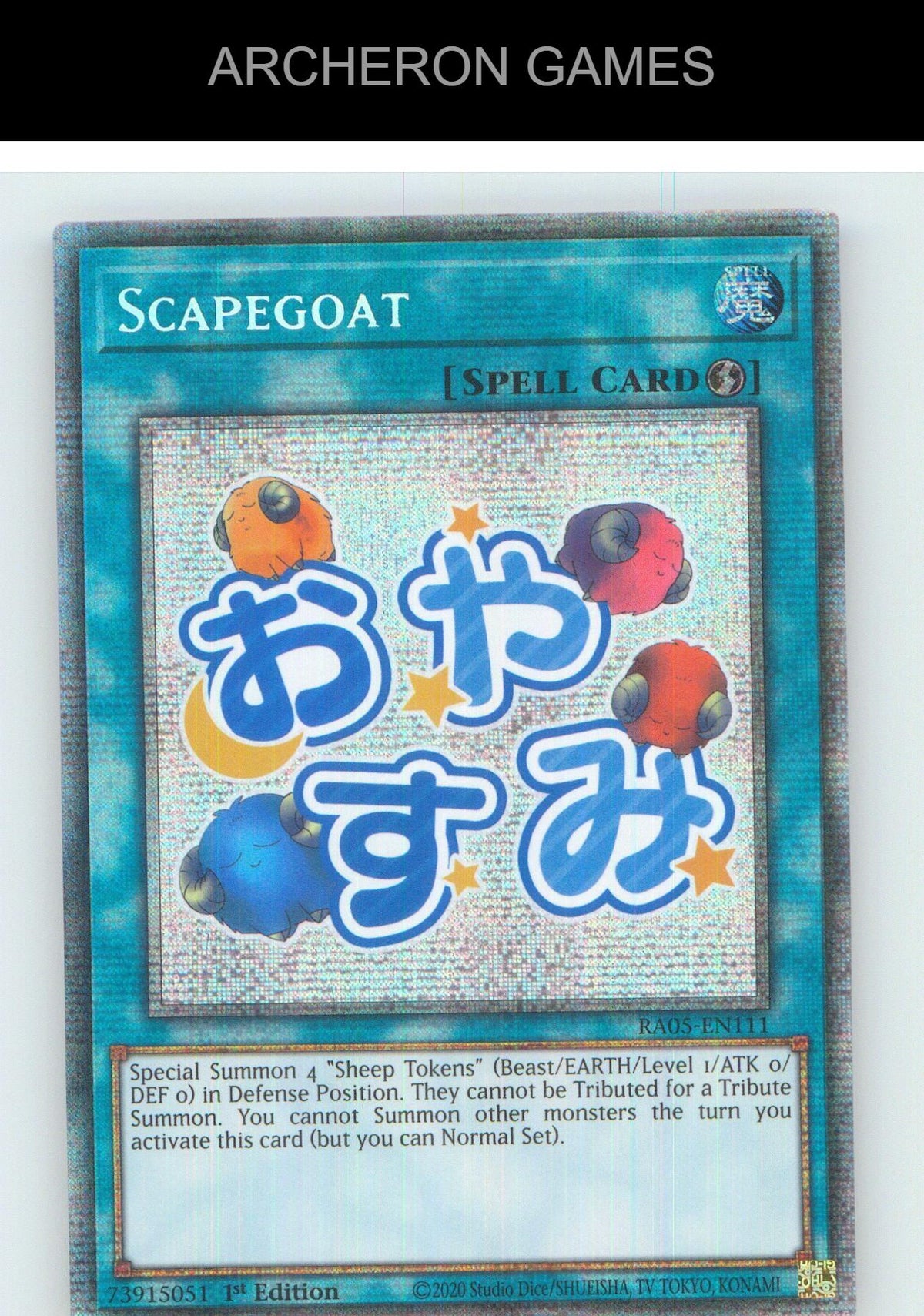 Scapegoat (Starlight Rare) Starlight Rare YUGIOH Card 1st Edition