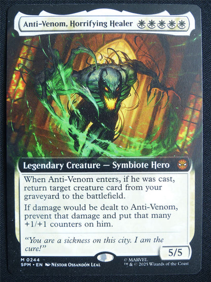 Anti-Venom Horrifying Healer Extended Art - SPM - Mtg Card #22M