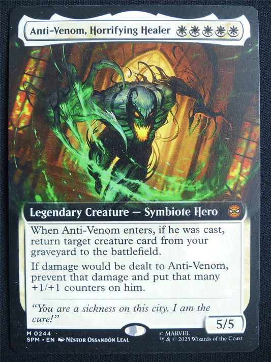 Anti-Venom Horrifying Healer Extended Art - SPM - Mtg Card #22M