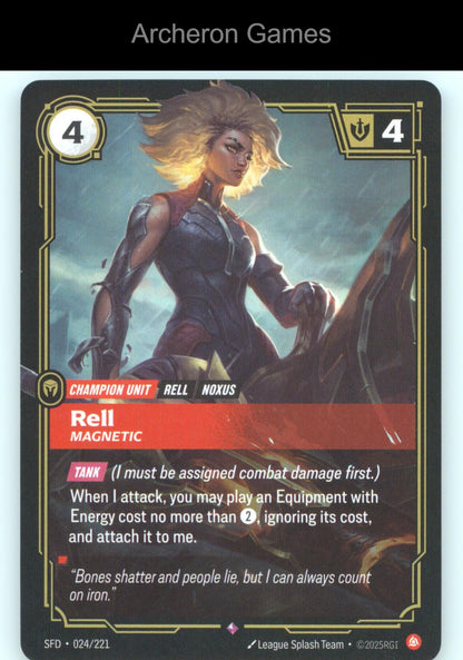 Rell - Magnetic SFD 024/221 R  Card Spiritforged